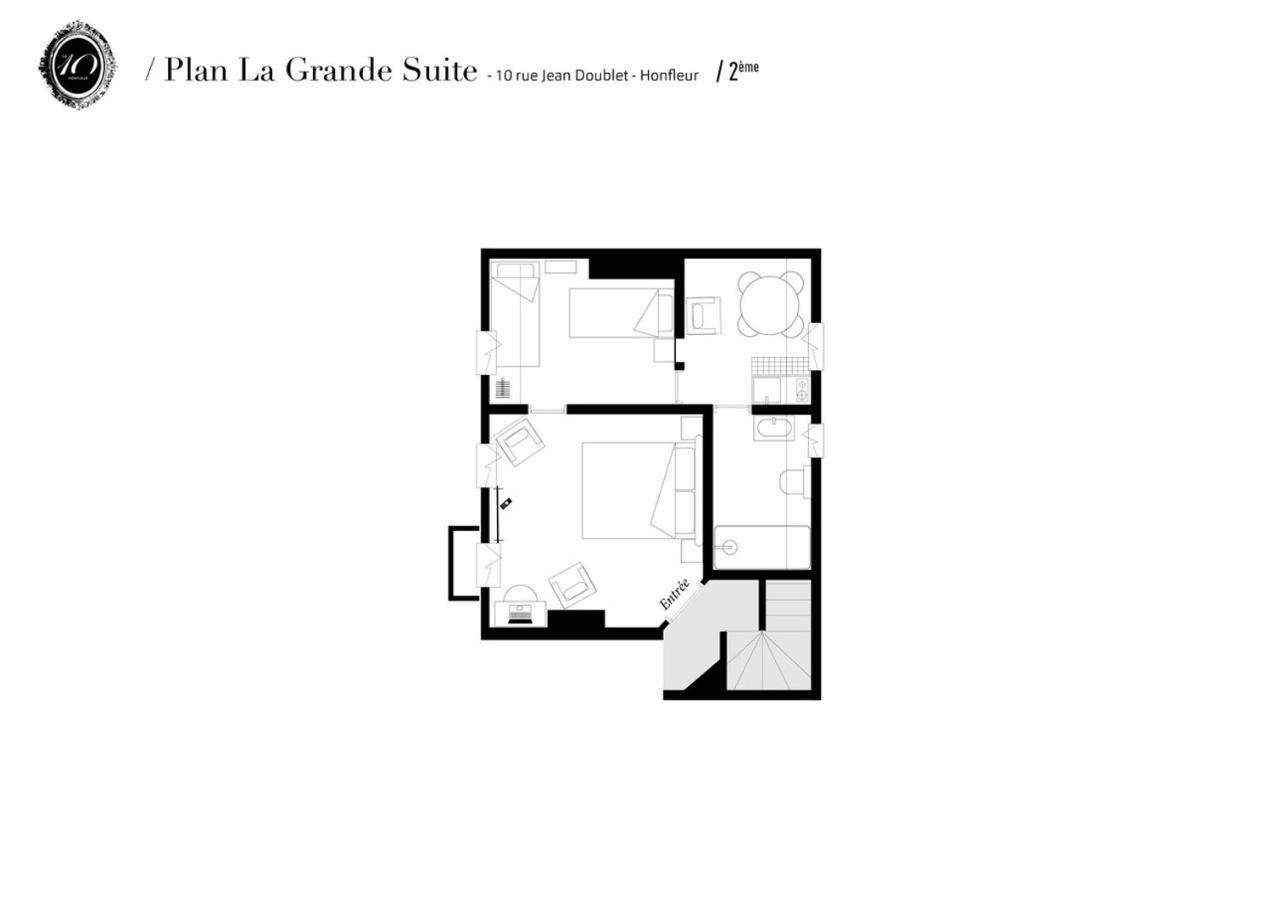 Le 10Honfleur Apartment ภายนอก รูปภาพ